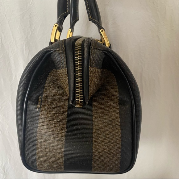 FENDI Vintage Pequin Boston Bag - Picture 8 of 16
